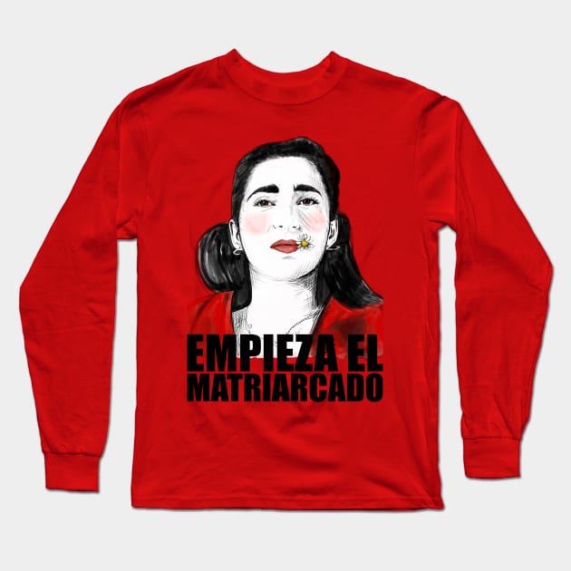 Nairobi "Empieza el matriarcado" Long Sleeve T-Shirt by Pendientera